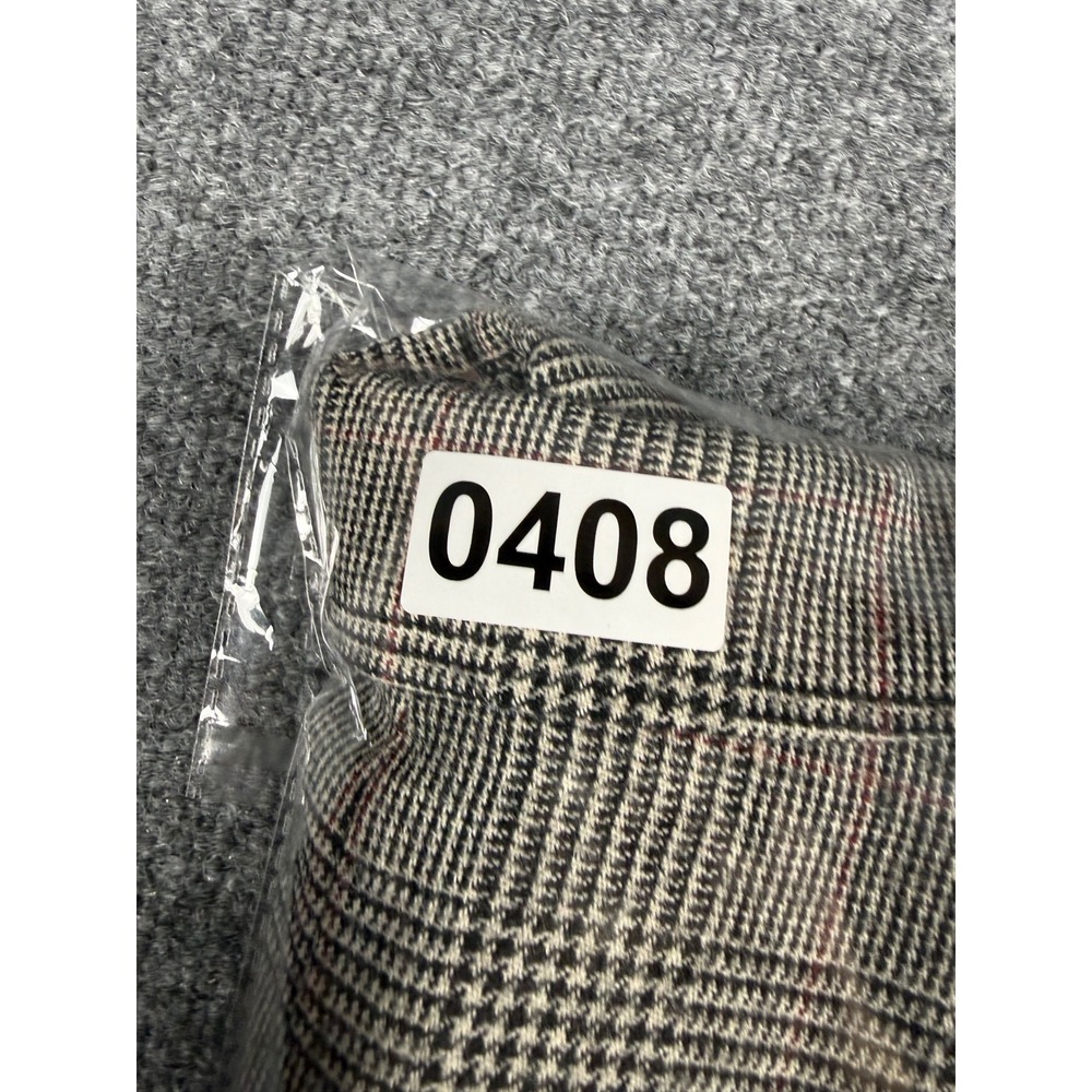 VTG Brooks Brothers 346 Mens 40R 100% Wool Glen Plaid Blazer Sport Coat Gray Red - Picture 15 of 15